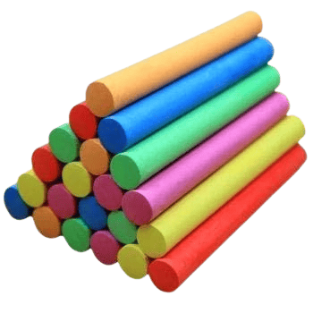 Rainbow Chalk Sticks - Vibrant Colors for Art & Fun - 100 pices