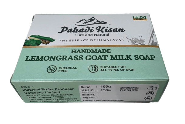 Lemongrass Goat Milk Soap 100 gm