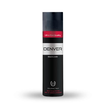 Denver Black Code Cologne Talc 1 PIECE