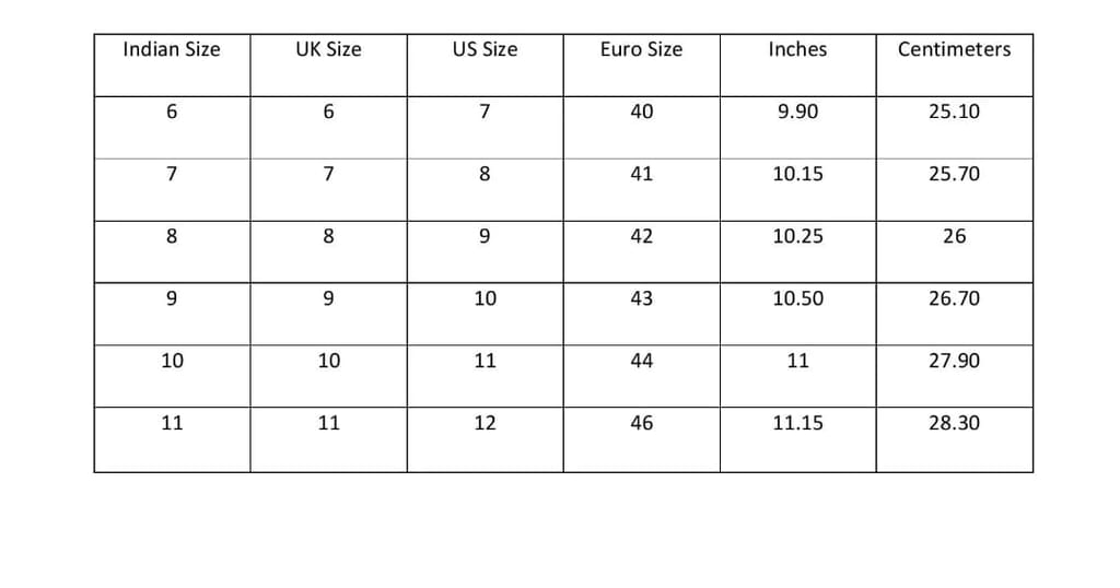 Size Guide Size Guide
