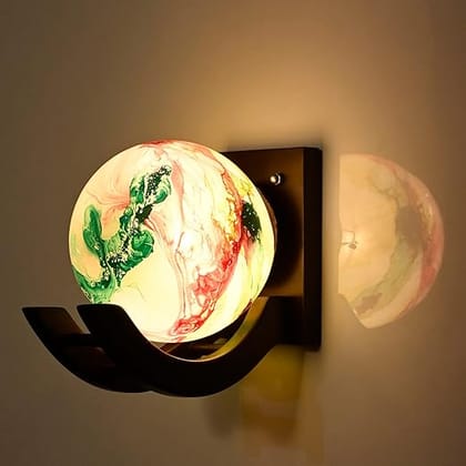 Home Decorative Modern Wall lamp for Living Room, Bedside, Bedroom, Decorative Light for Indoor Application Without Bulb Round lamp (Wall Lamp12)