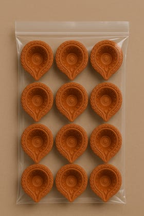 Handmade Clay Diya Lamp Set (Pack of 12) Handmade Clay Diya Lamp Set (Pack of 12)