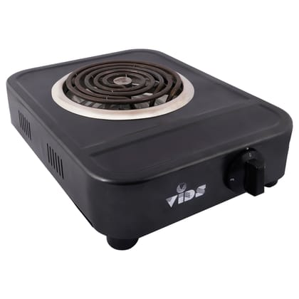 Electric Stove 2000 Watt / Electric Cooking Heater / G Coil Hot Plate Cooking Stove / Induction Cooktop (Mild Steel Body) (1 Burner) by VIDS