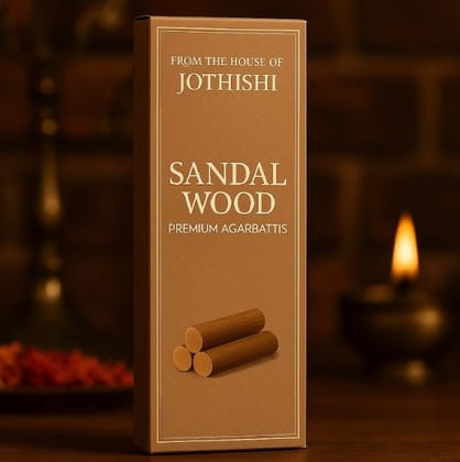 Sandalwood Premium Agarbattis | From The House Of Jothishi Sandalwood Premium Agarbattis | From The House Of Jothishi