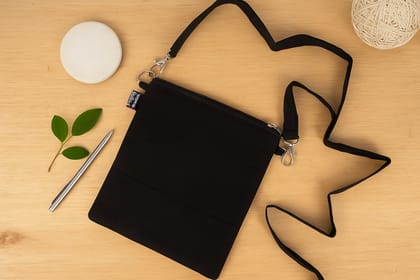 Hand-Painted Sling Bag – Traditional Art Motif