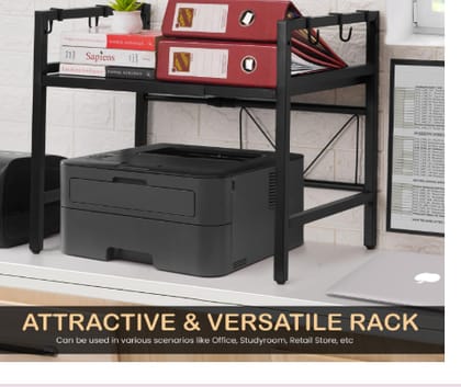 Versatile Desk Rack for Office & Studyroom - Space Saving Design