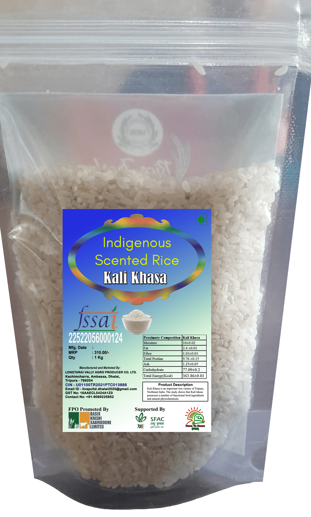 Kali Khasa (Indigenous Scented Rice)| 1 Kg.