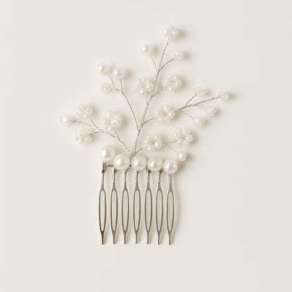 Pearl Blossom Elegance Hair Comb