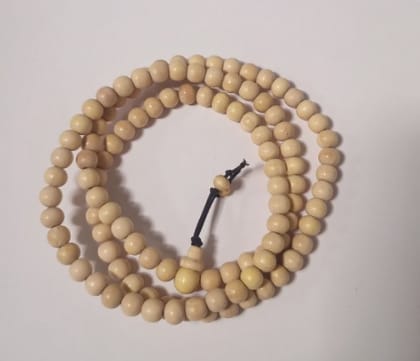 6 MM White Sandal Mala