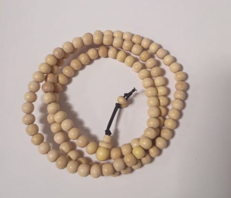 8 MM White Sandal Mala