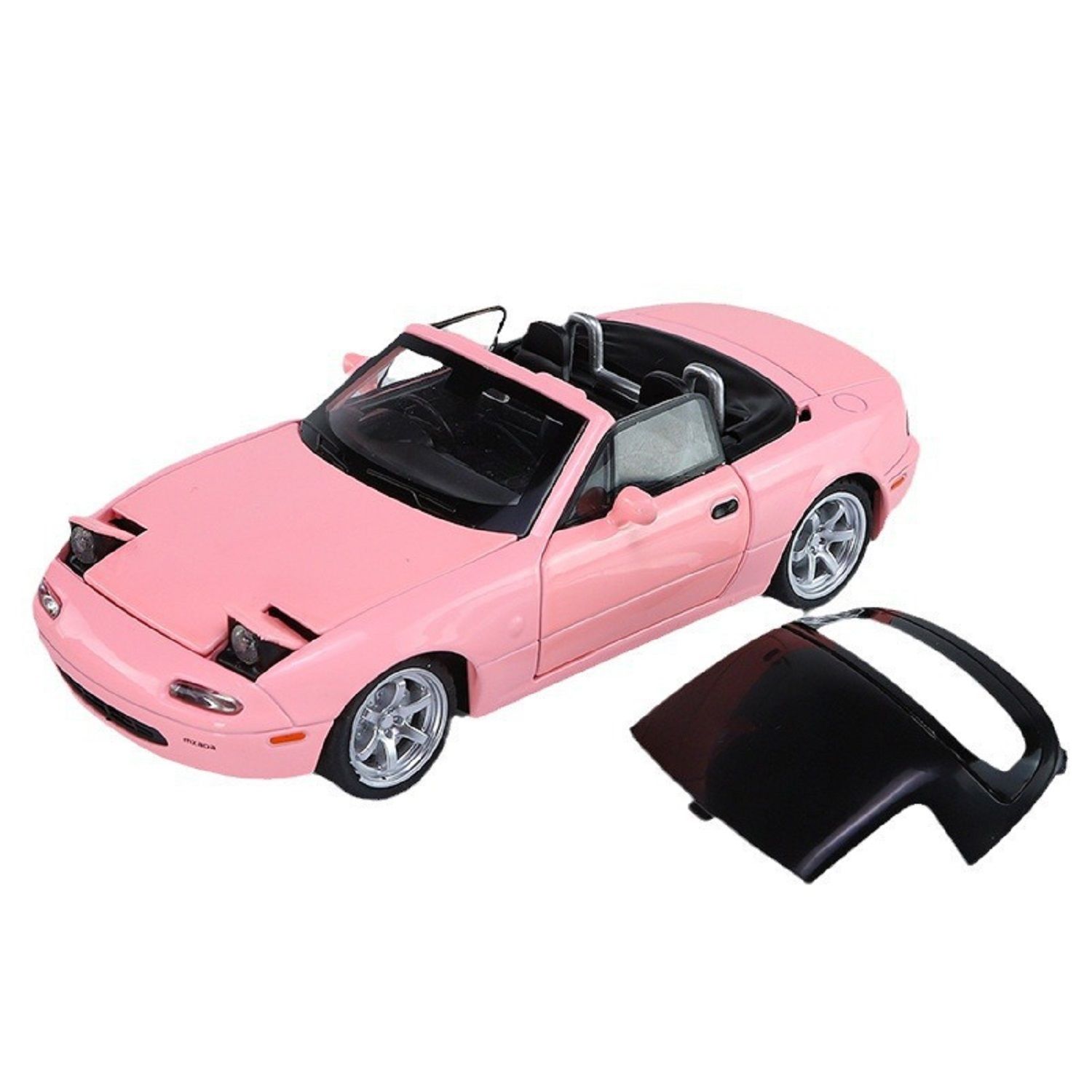 KTRS ENTERPRISE 1:24 Mzda MX-5 Alloy Metal Pull Back Die-cast Car Model Pull Back car Super Openable Doors Sound and Light Doors & Light Music Boys Toys for Kids