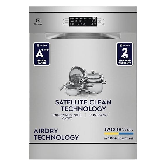 Electrolux 14 Place Settings Dishwasher Machine for Home, Fully Automatic with AirDry,ESM48310SX