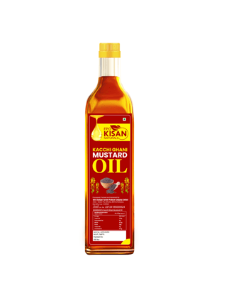 FPO Kisan Naturals Kacchi Ghani Mustard Oil - 1L FPO Kisan Naturals Kacchi Ghani Mustard Oil - 1L