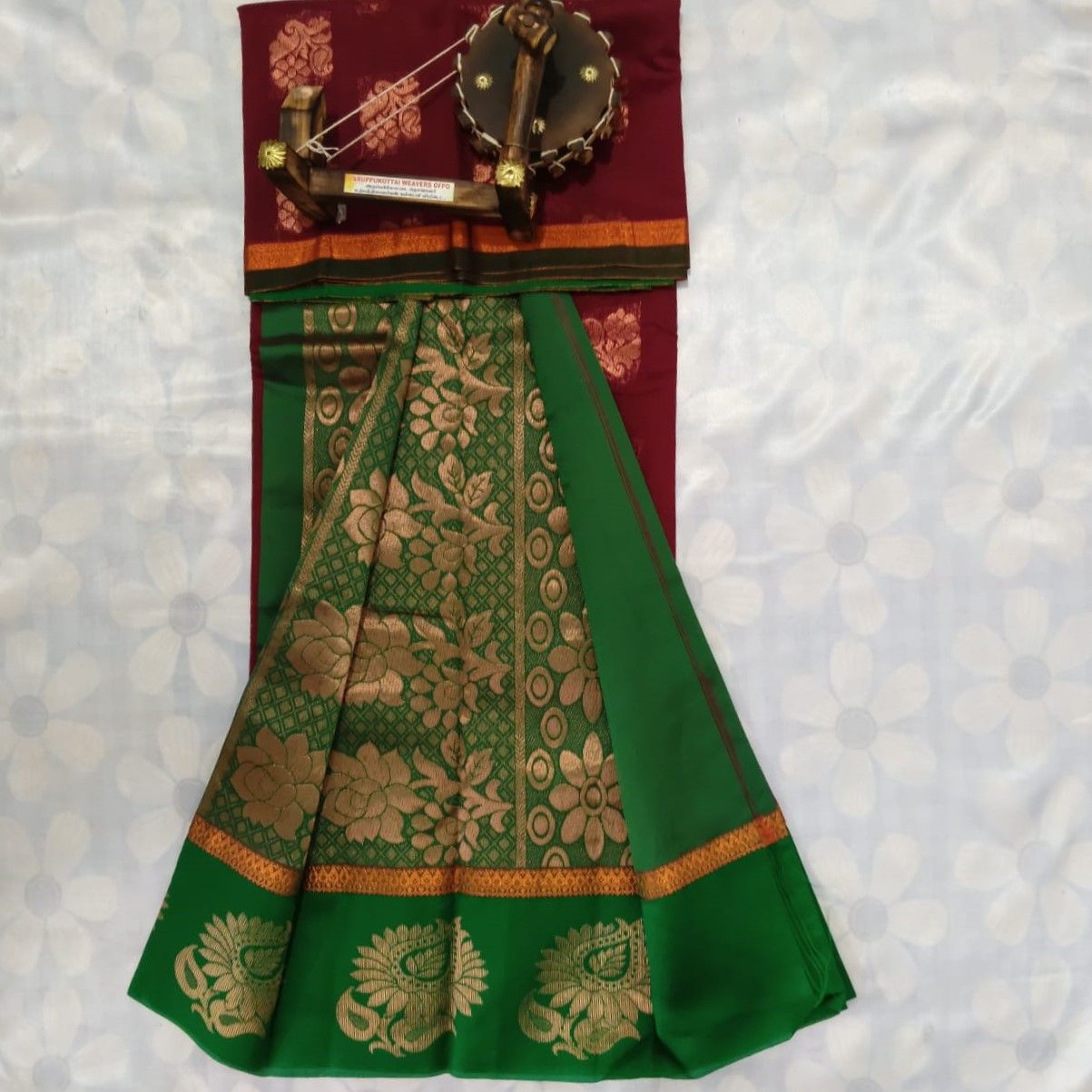 Silk Cotton Saree with Blouse