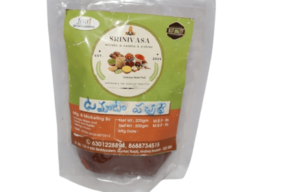 SRINIVASA Tomato Pickle - Authentic South Indian Flavor SRINIVASA Tomato Pickle - Authentic South Indian Flavor