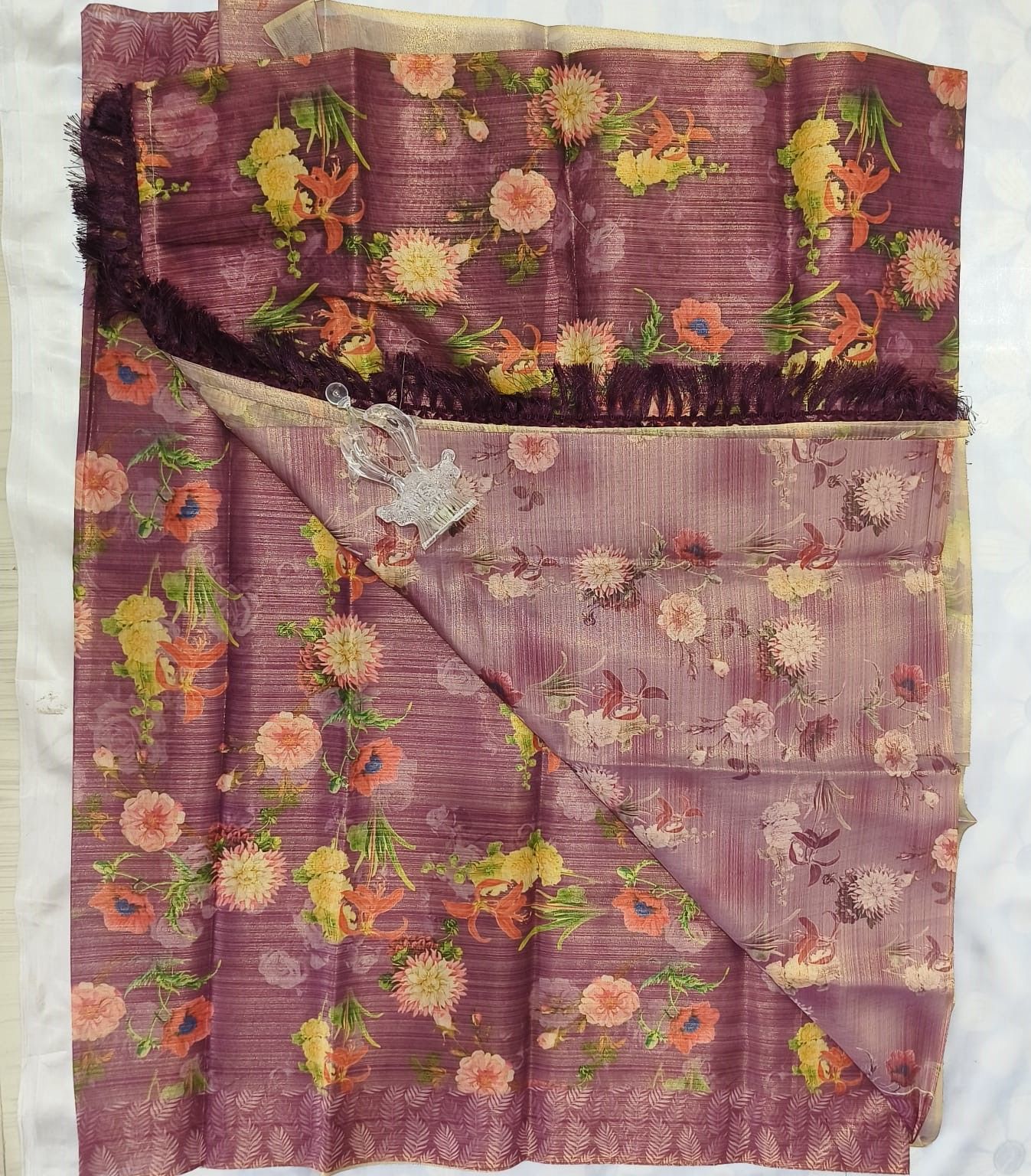 Silk Cotton Saree with Blouse