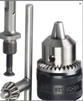 Machine Master Professional Drill Chuck, 1.5-13mm Capacity, 1/2-20UNF Thread, Metal Construction, SDS-Plus Compatible