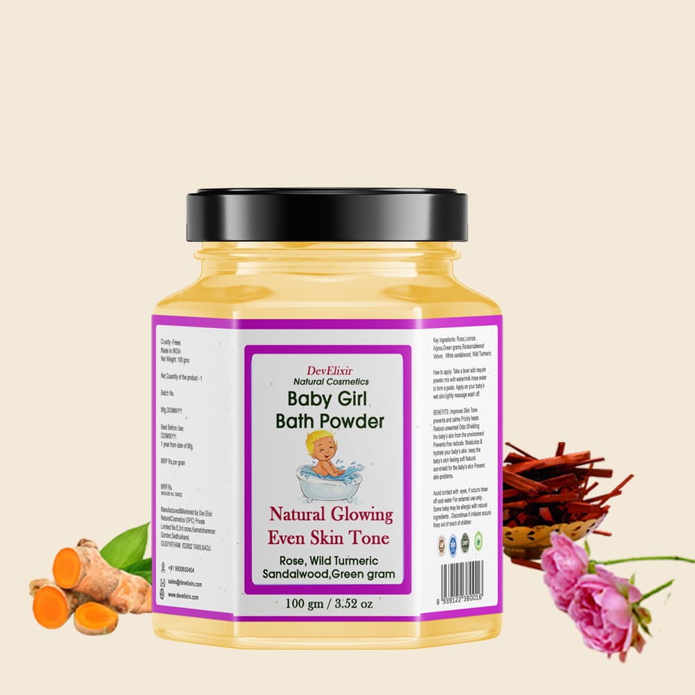 Baby girl bath powder Natural Glow & Even skin Tone