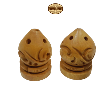 Handcrafted Wooden Agarbatti Stand, 1.5-inch, Set of 2