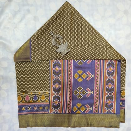 Poochampally Saree With Blouse