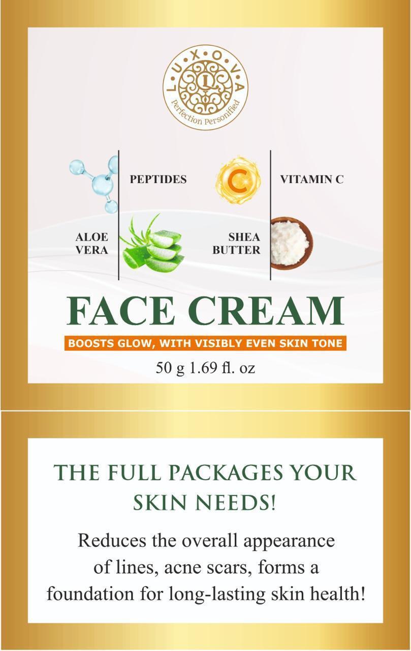peptide face cream with shea butter, vitamin C and Avocado oil-15g