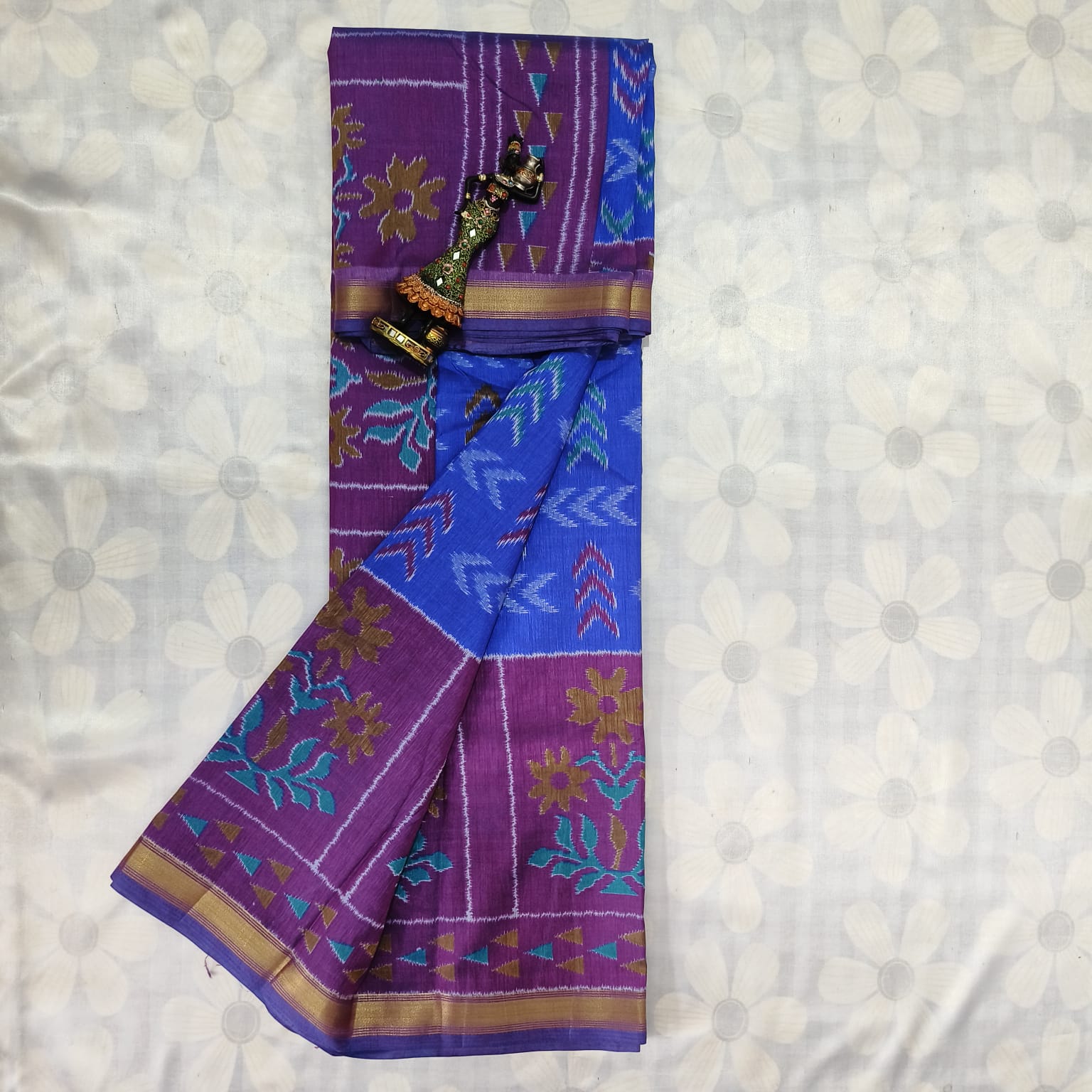 Poochampally  Silk Saree With Blouse