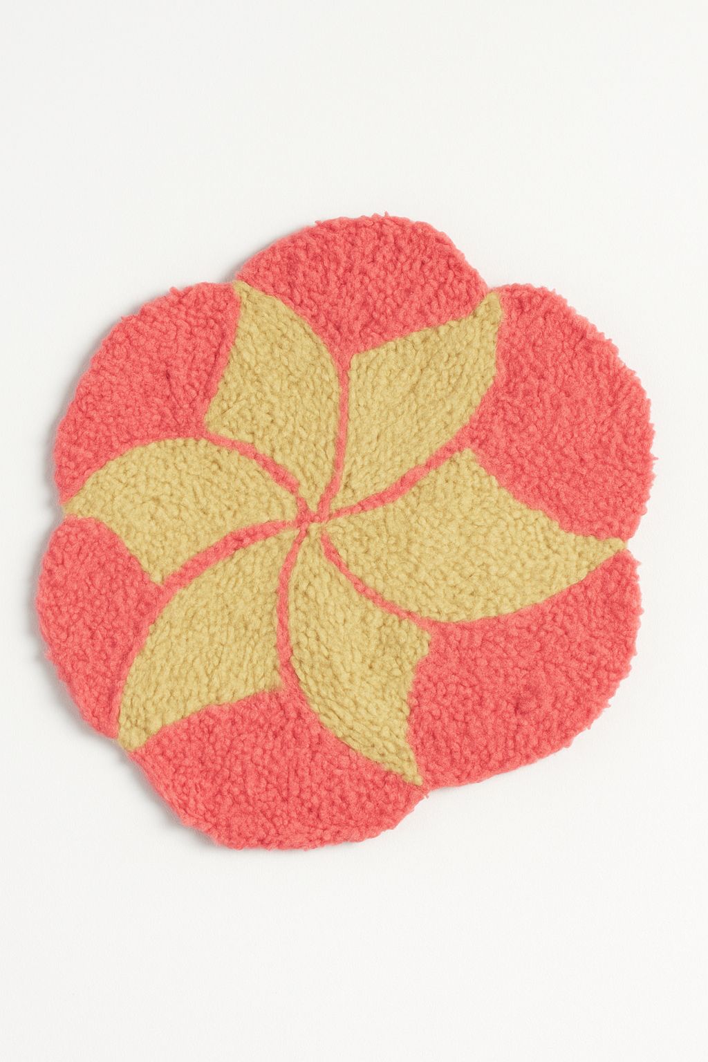 Blossom Petal Handcrafted Door Mat – Pink & Beige
