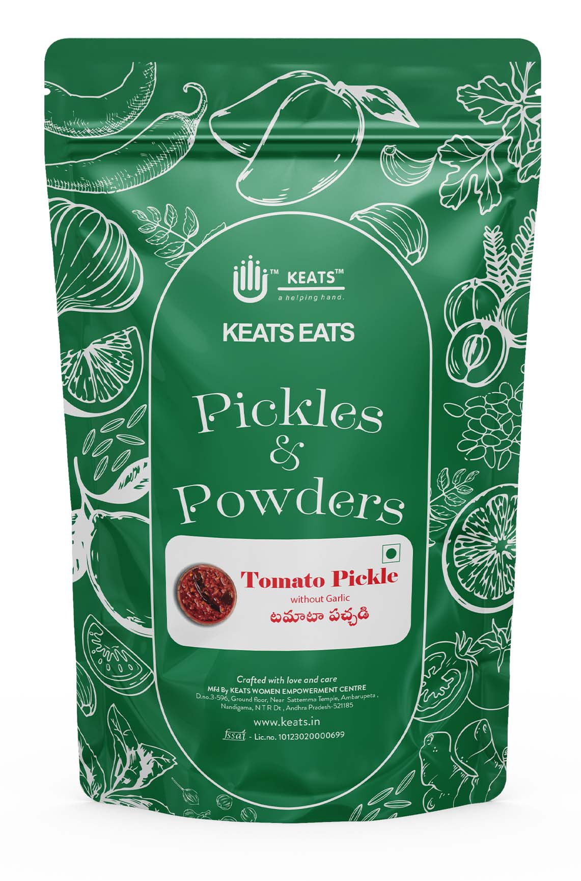 KEATS Tomato Pickle - Authentic South Indian Taste