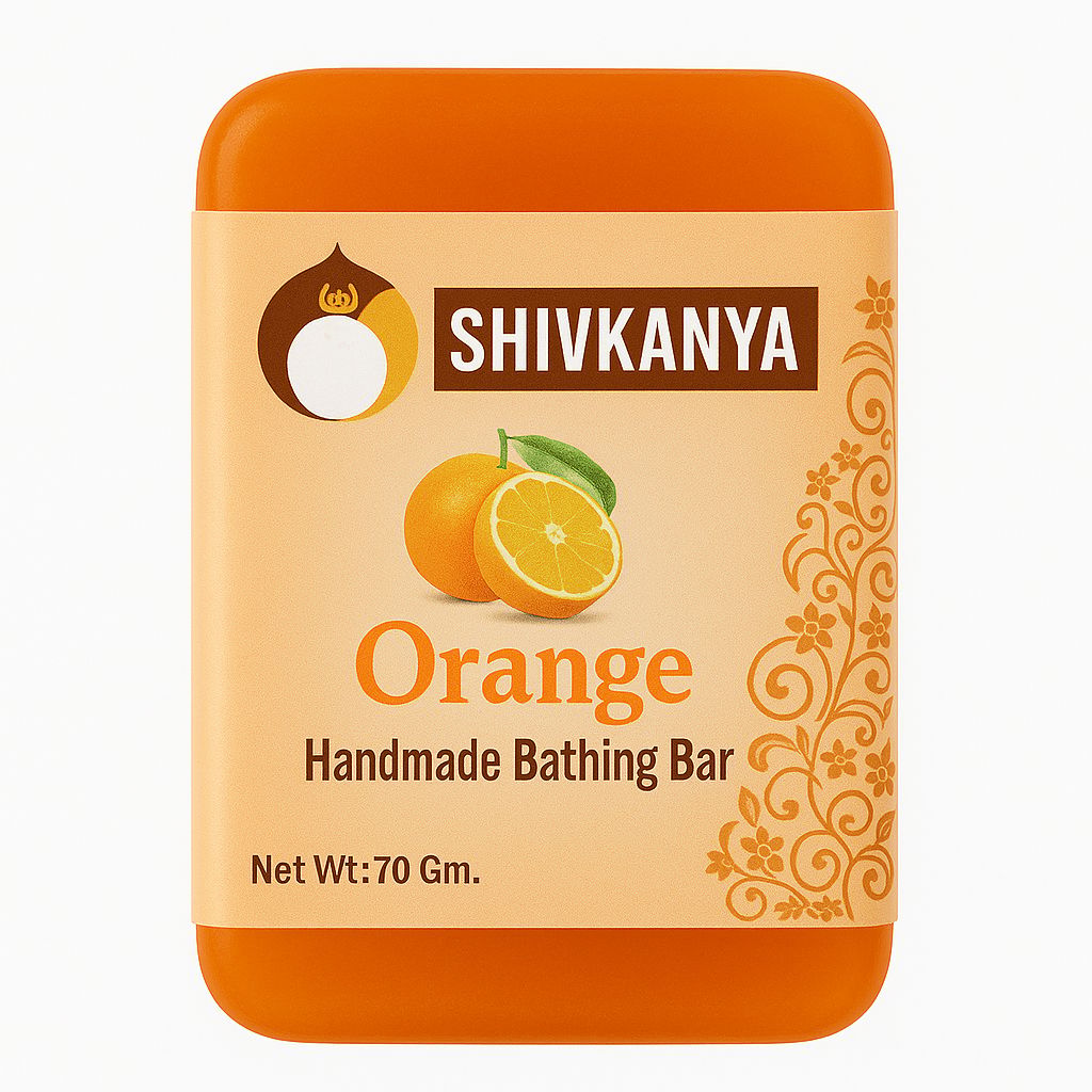 Handmade Orange Bathing  Bar