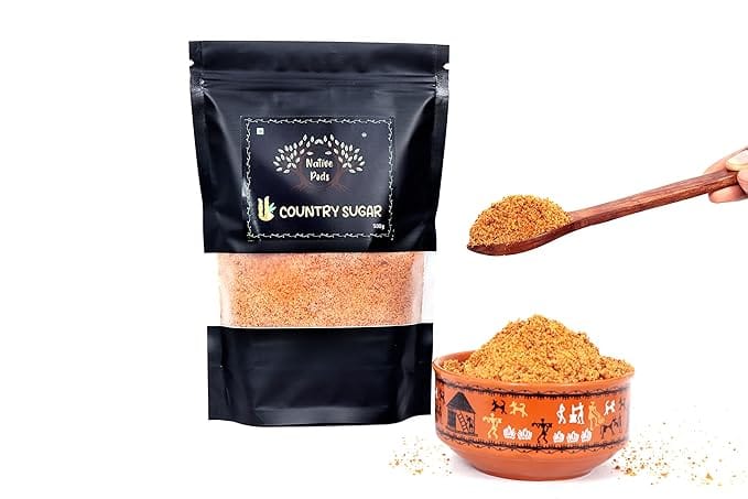 Native Pods Organic Jaggery Powder/Desi Khand/Naatu Sakkarai - Organic Jaggery -100% Natural - Rich in Minerals/Vitamins- Substitute for White Sugar- 1Kg (Pack of 2)