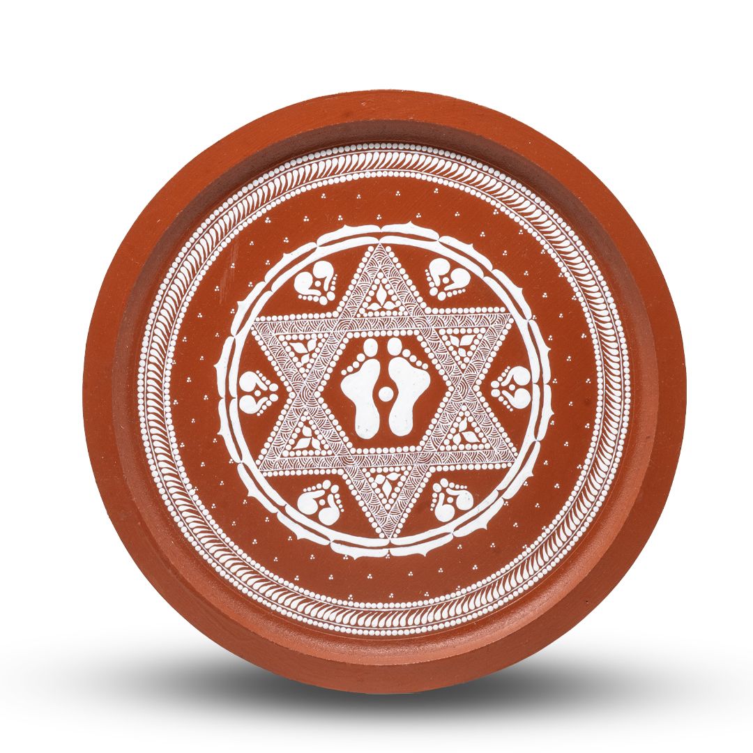 Wall Plate Auspicious Footprint Design