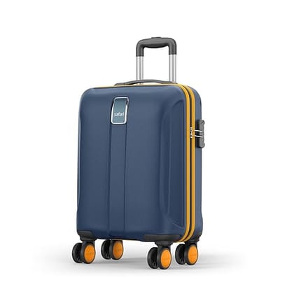 Neo 8 Wheels 55 Cm Small Cabin Trolley Bag Hard Case Polycarbonate 360 Degree Wheeling System Luggage, Trolley Bags for Travel, Suitcase for Travel, Graphite Blue