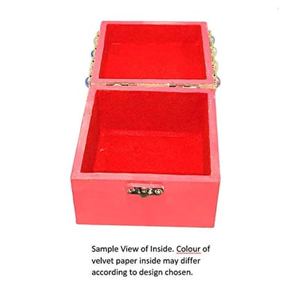 Gifts and Fashion Hand Painted Decoupage Handicraft MDF Wooden Jewellery Box