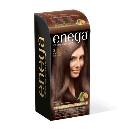Enega No Ammonia Chocolate Brown Hair Color Cream 120ml