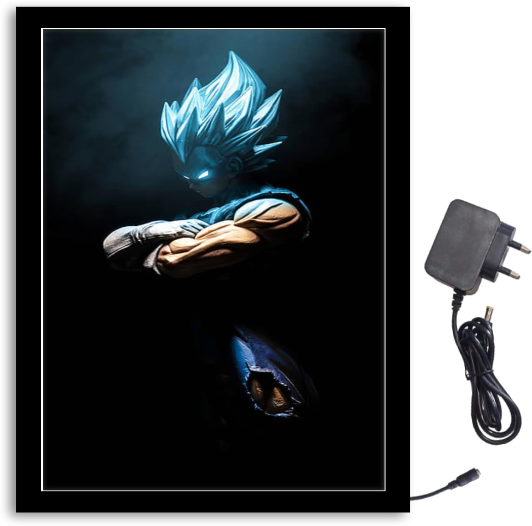 NOKKES Dragonball Z 8X10 inch Glossy Photo Frame with LED Light, Black