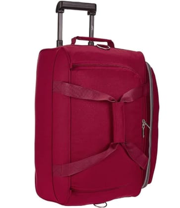 Polyester 52 cms Red Travel Duffle