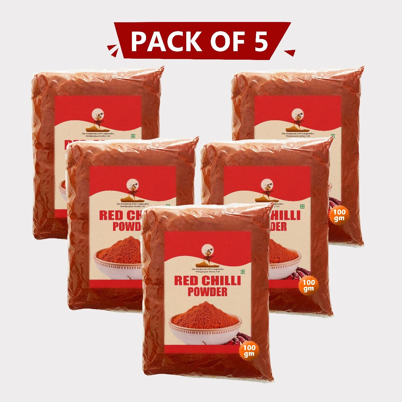 Red Chilli Powder (100 gm) pack of 5