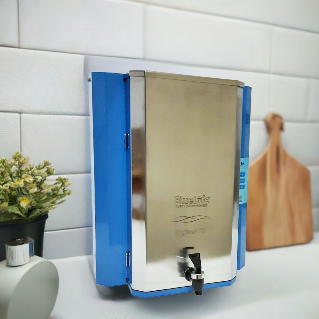 BlueLife® NanoHygiene-NF80, NF+UV Water Purifier with Detachable Stainless-Steel Tank