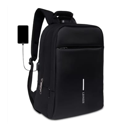 Lionize Anti-Theft Laptop Backpack (25L) with USB Charging Port | Number Lock | Fits 15.6" Laptop | Water-Resistant Travel, Office, College Bag | Unisex