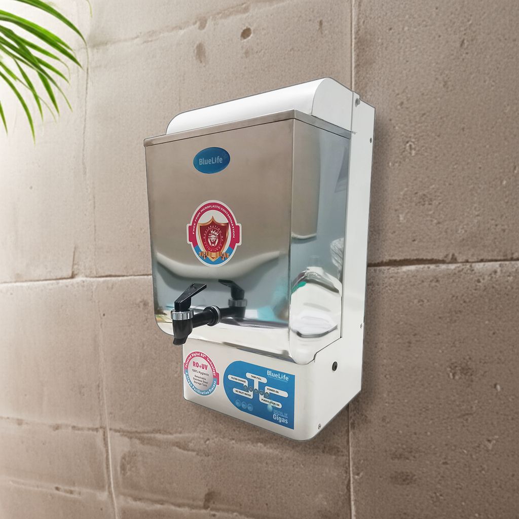 BlueLife® Gigas-NF80, NF+UV Water Purifier with 10 Ltrs Detachable Stainless-Steel Tank