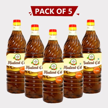 Mustard Oil (1 ltr), pack of 5