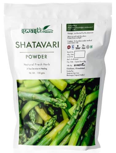 Swasth Arogya Shatavari Powder - 1 Pack Of Pure Shatavari Powder (100g)