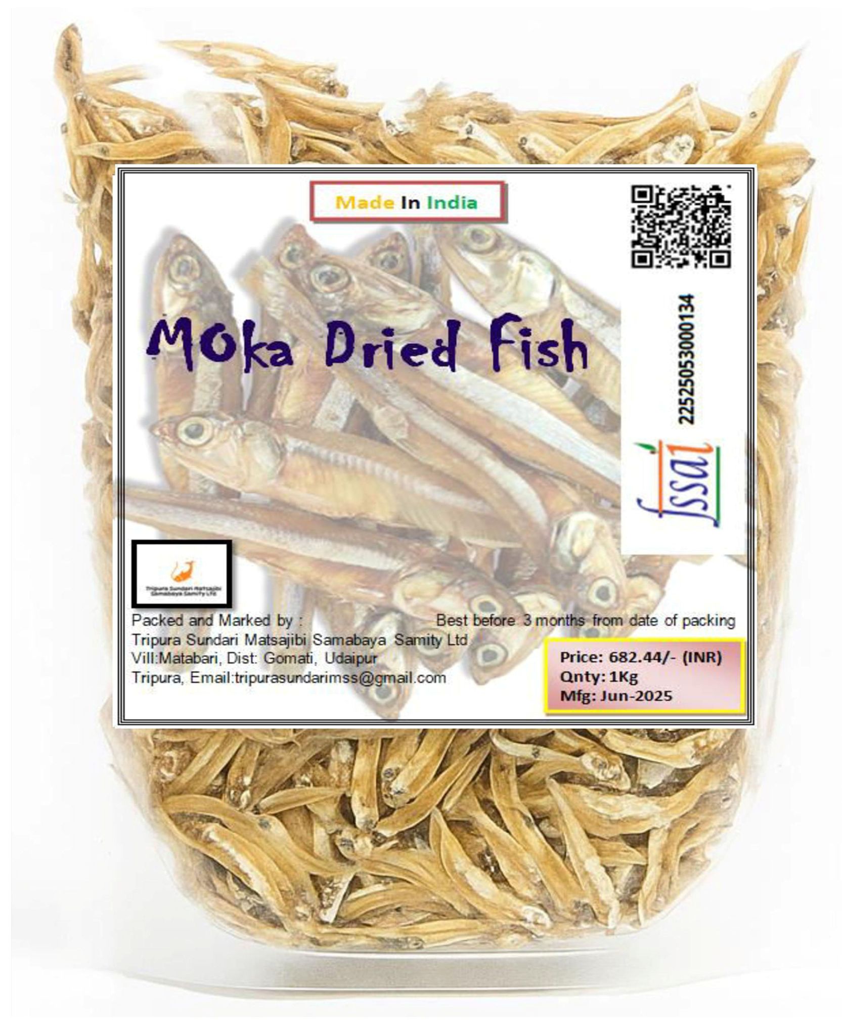 Moka Dried Fish - Premium Quality from India - 1Kg