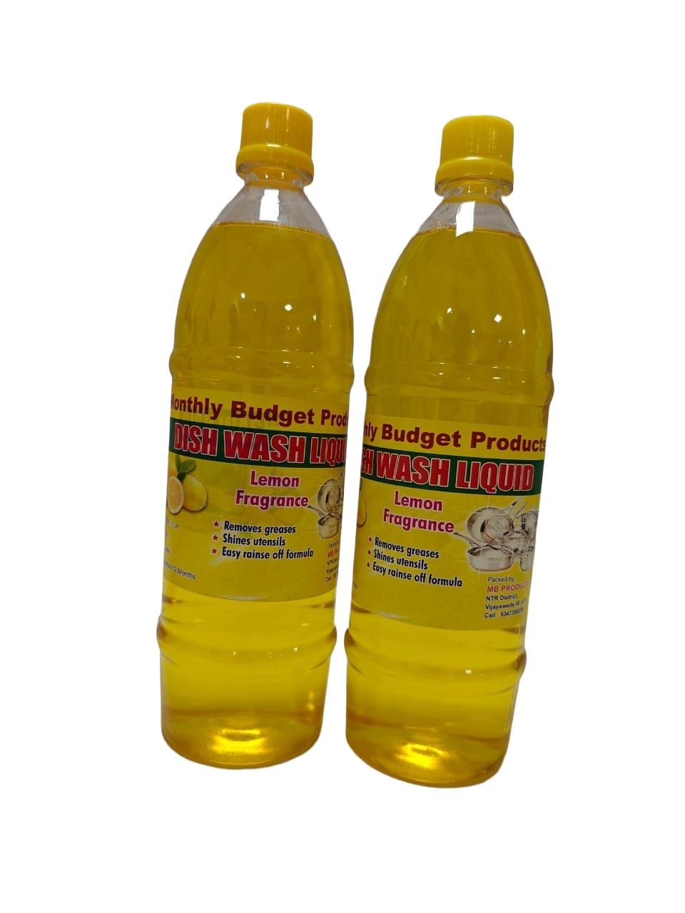 Monthly Budget Products Dish Wash Liquid - Lemon Fragrance