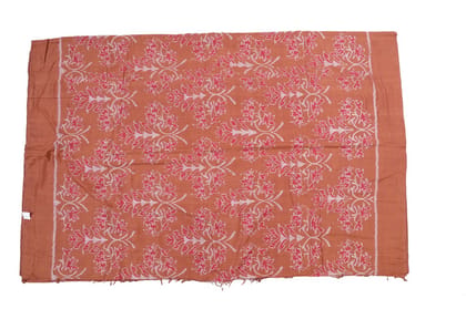 Sambhalpuri Elegant Brown Floral Ikkat silk cotton Fabric -GI Tagged Sambhalpuri Elegant Brown Floral Ikkat silk cotton Fabric -GI Tagged