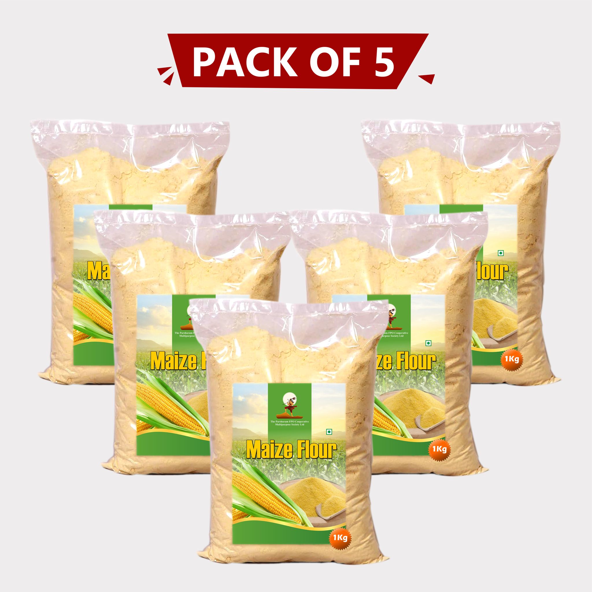 Maize Flour (1 kg), Pack of 5