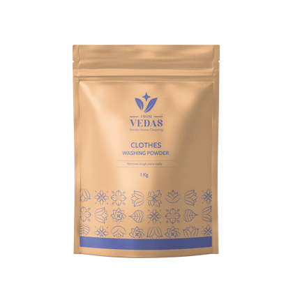 FromVedas Washing Powder |Tough on Stains | Gentle on Fabrics | Colour-Safe | Refreshing Fragrance | Machine and Hand Wash- 1KG FromVedas Washing Powder |Tough on Stains | Gentle on Fabrics | Colour-Safe | Refreshing Fragrance | Machine and Hand Wash- 1KG