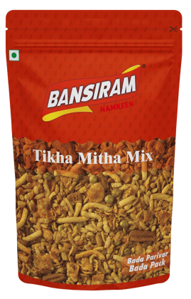 BANSIRAM TIKHA MITHA MIX STANDEE PACK 400 GM (NAMKEEN)