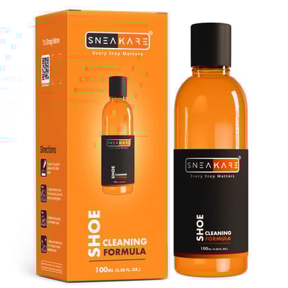 SNEAKARE Shoe Cleaner (100ml), Eco-Friendly Shoe Cleaning Formula (Peach Fragrance)