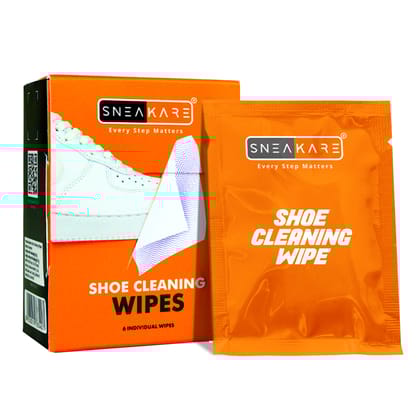 SNEAKARE Shoe Wipes (Pack of 6), Premium sneaker cleaner, Sneaker Cleaner Wipes, Travel-friendly, Disposable Shoe Cleaning Wipes, White Shoe Cleaner, Textured Shoe Cleaner Wipes